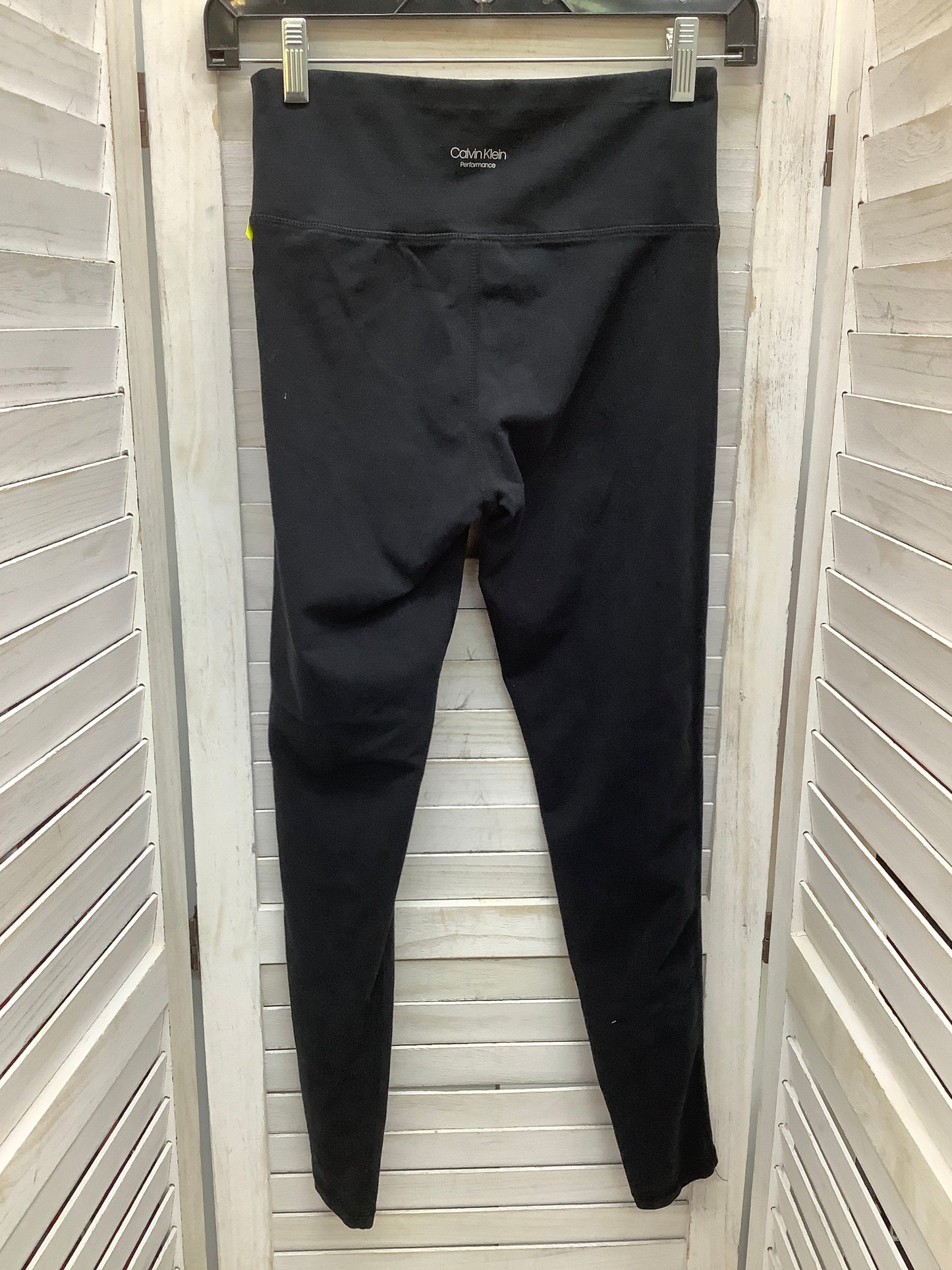 Athletic Leggings By Calvin Klein In Black, Size: S