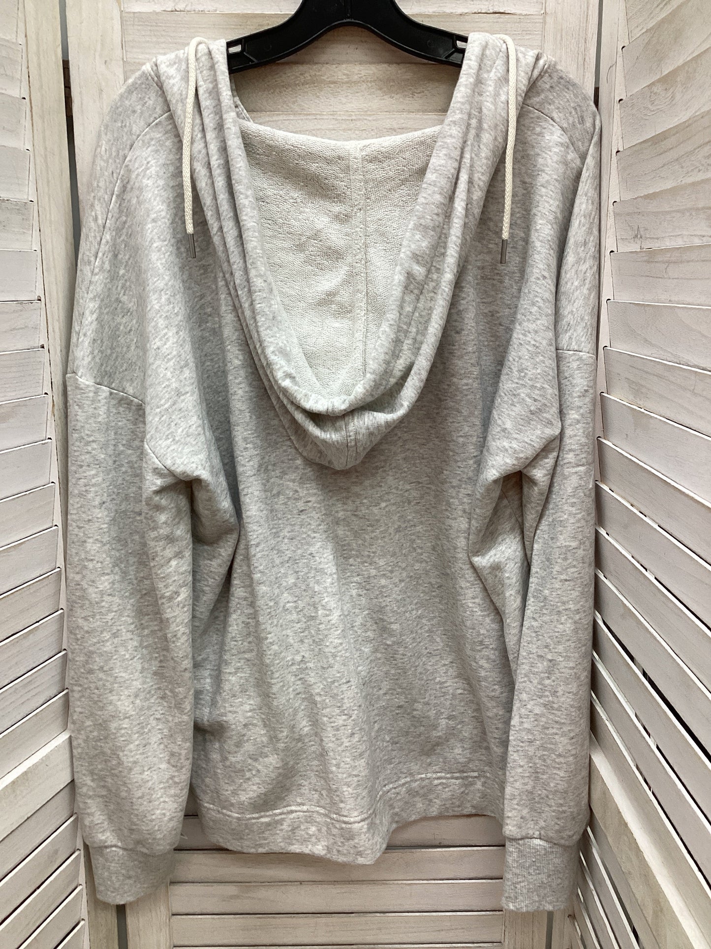 Sweatshirt Hoodie By Lou And Grey In Grey, Size: Xl