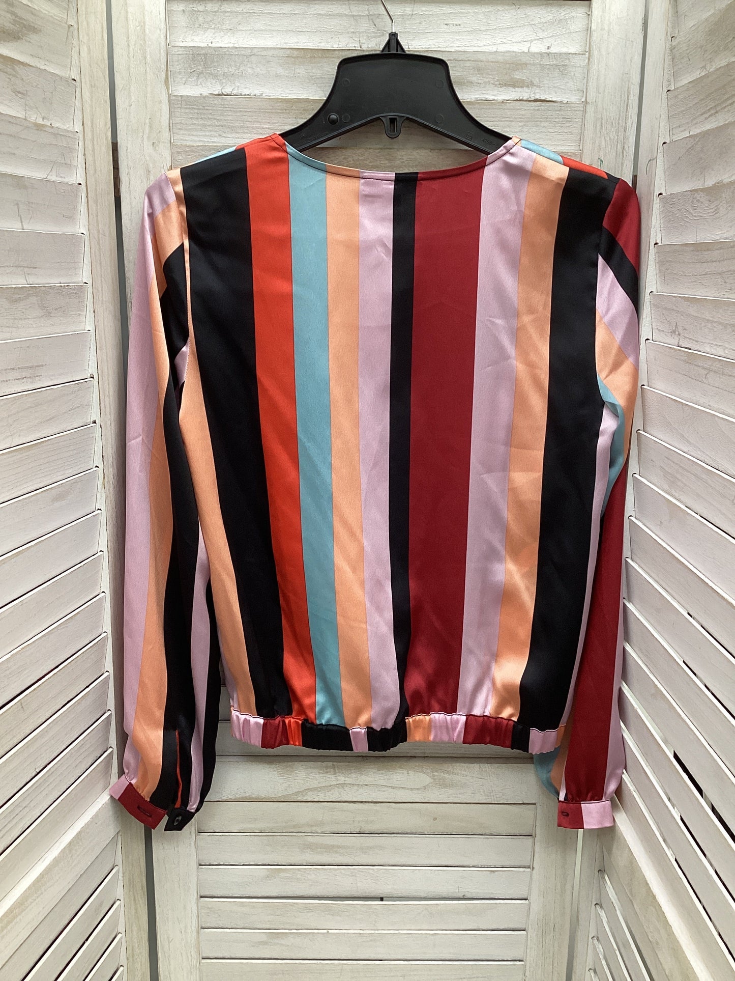 Top Long Sleeve By Bar Iii In Striped Pattern, Size: S