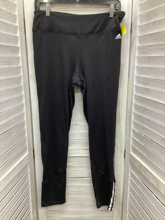 Athletic Leggings By Adidas In Black, Size: L