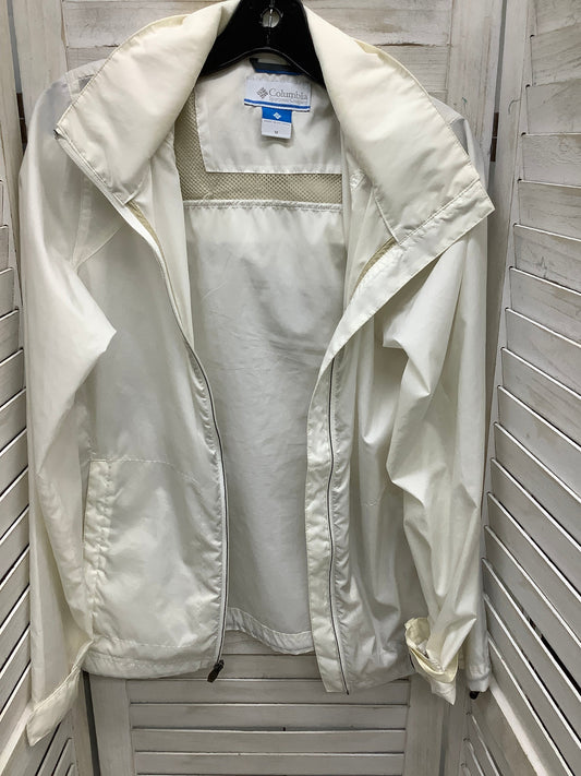 Jacket Windbreaker By Columbia In White, Size: M