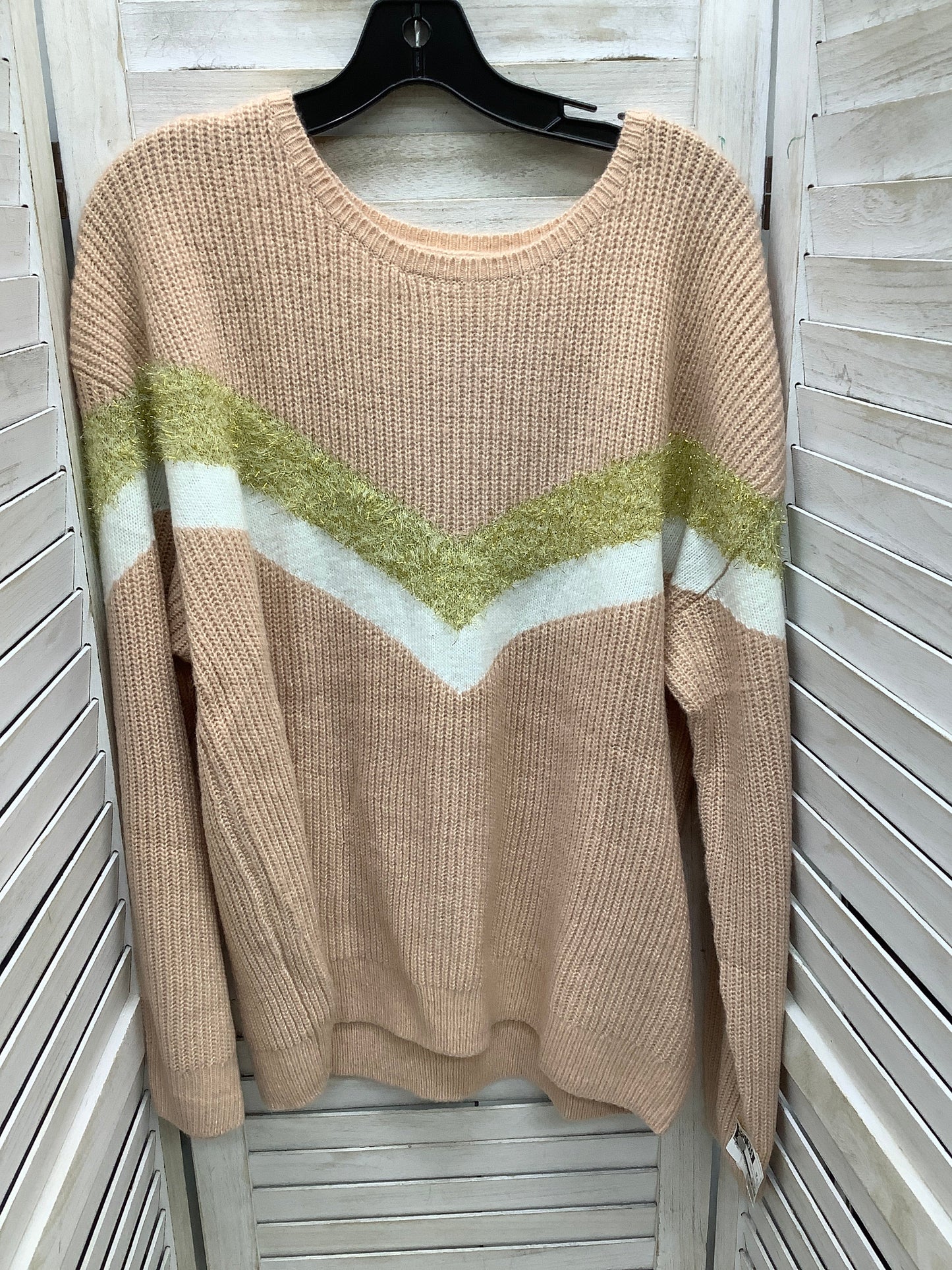 Sweater By Nine West In Striped Pattern, Size: Xl