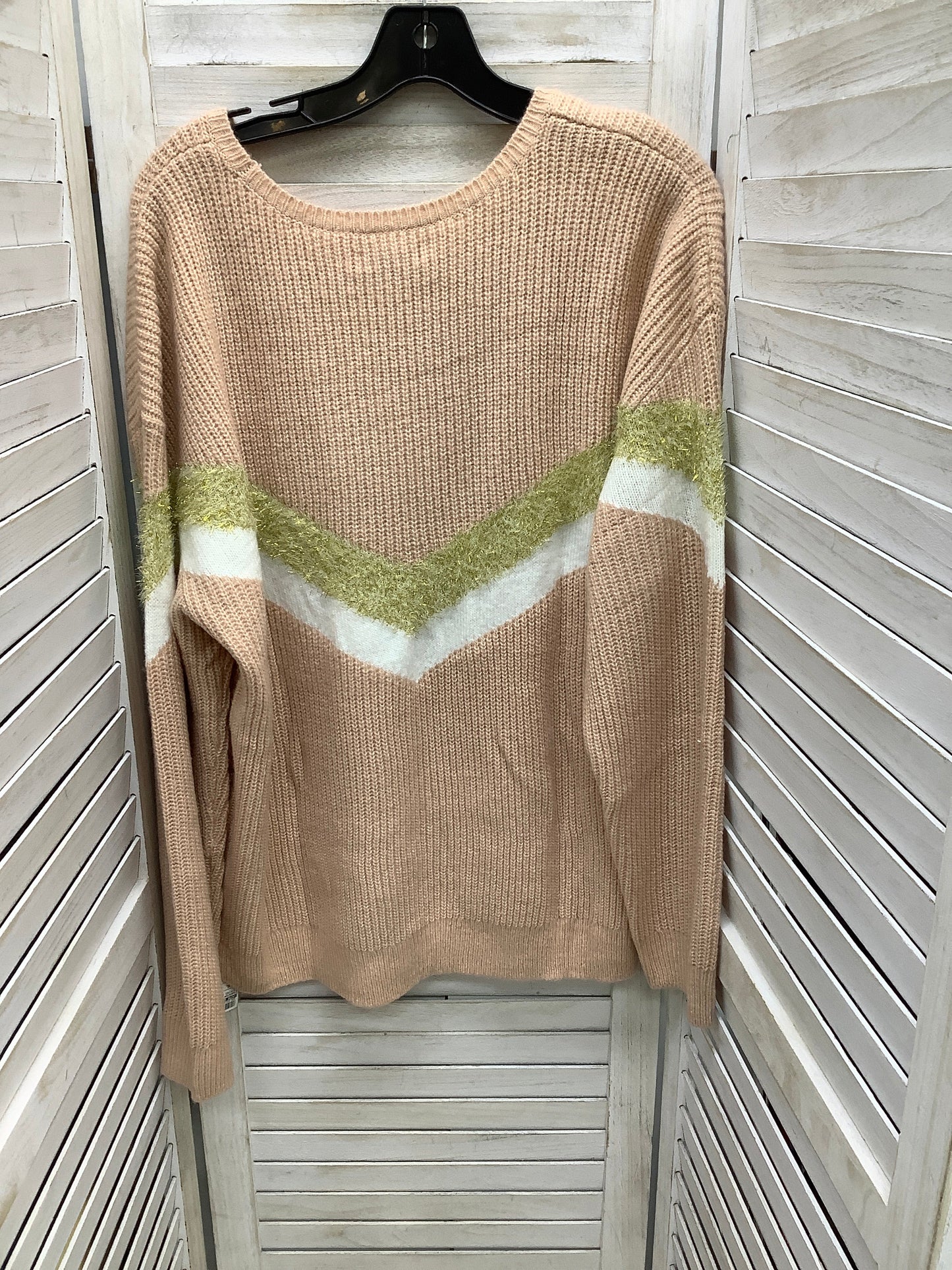 Sweater By Nine West In Striped Pattern, Size: Xl