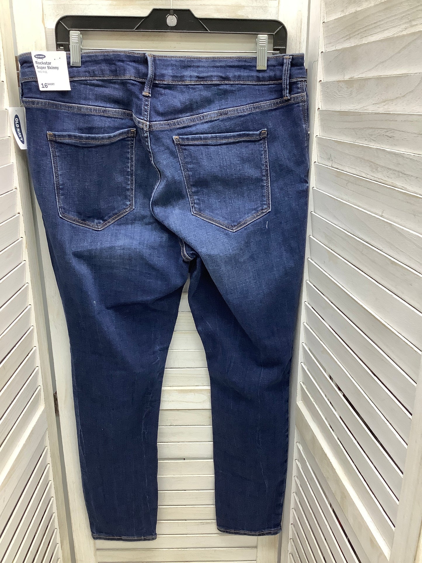 Jeans Boyfriend By Old Navy In Blue Denim, Size: 16