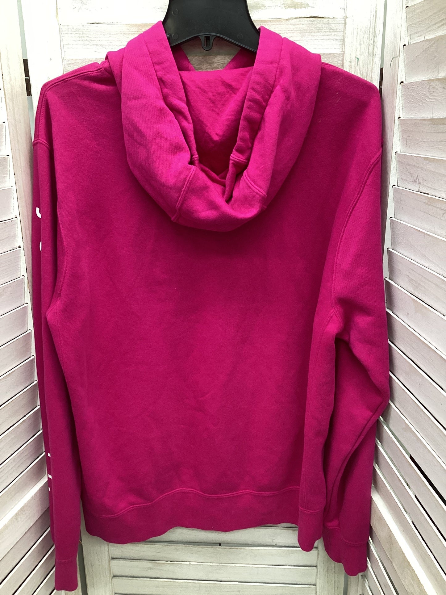 Sweatshirt Hoodie By Nike In Pink, Size: M