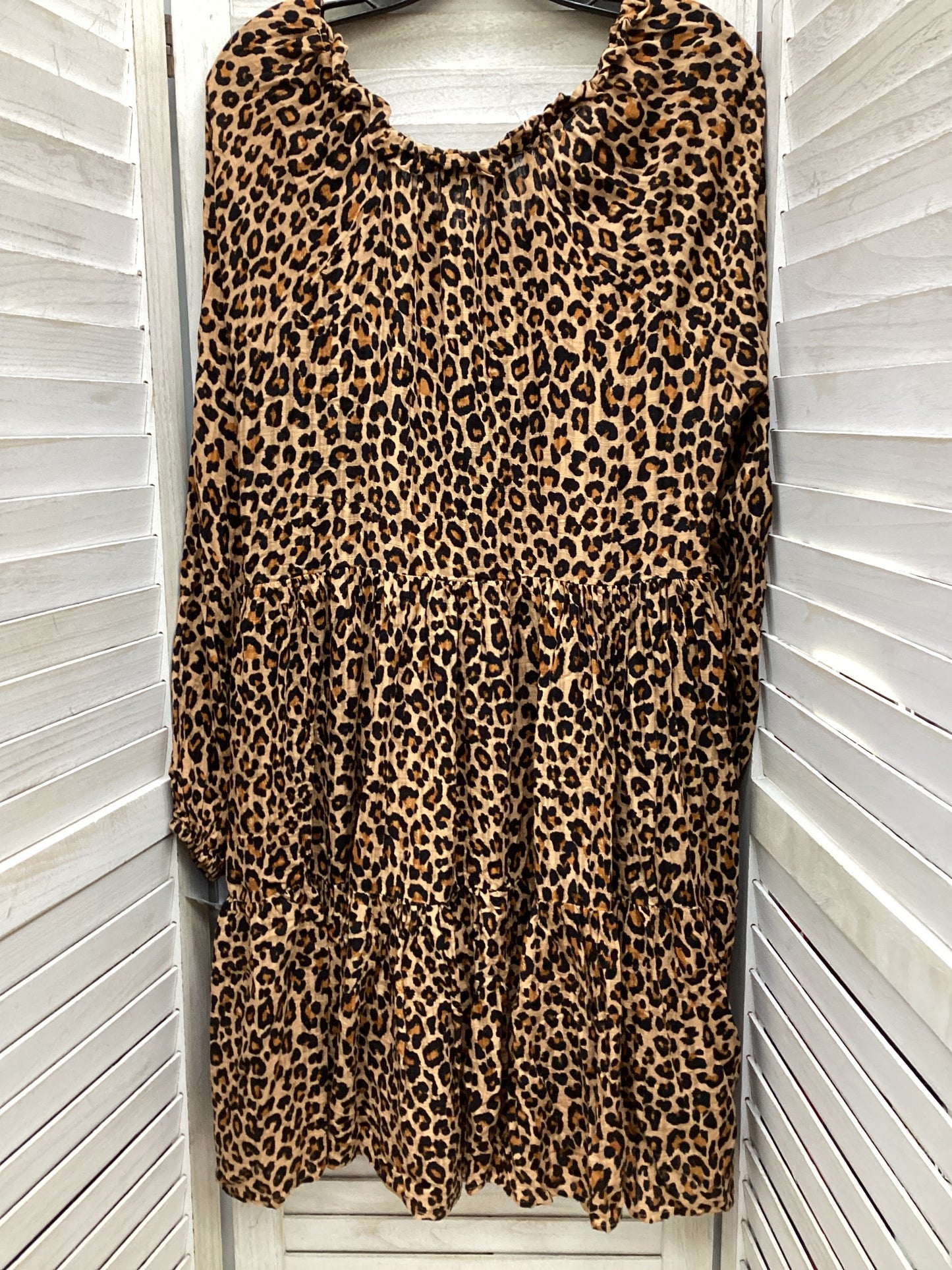 Dress Casual Midi By Wonderly In Animal Print, Size: 1x