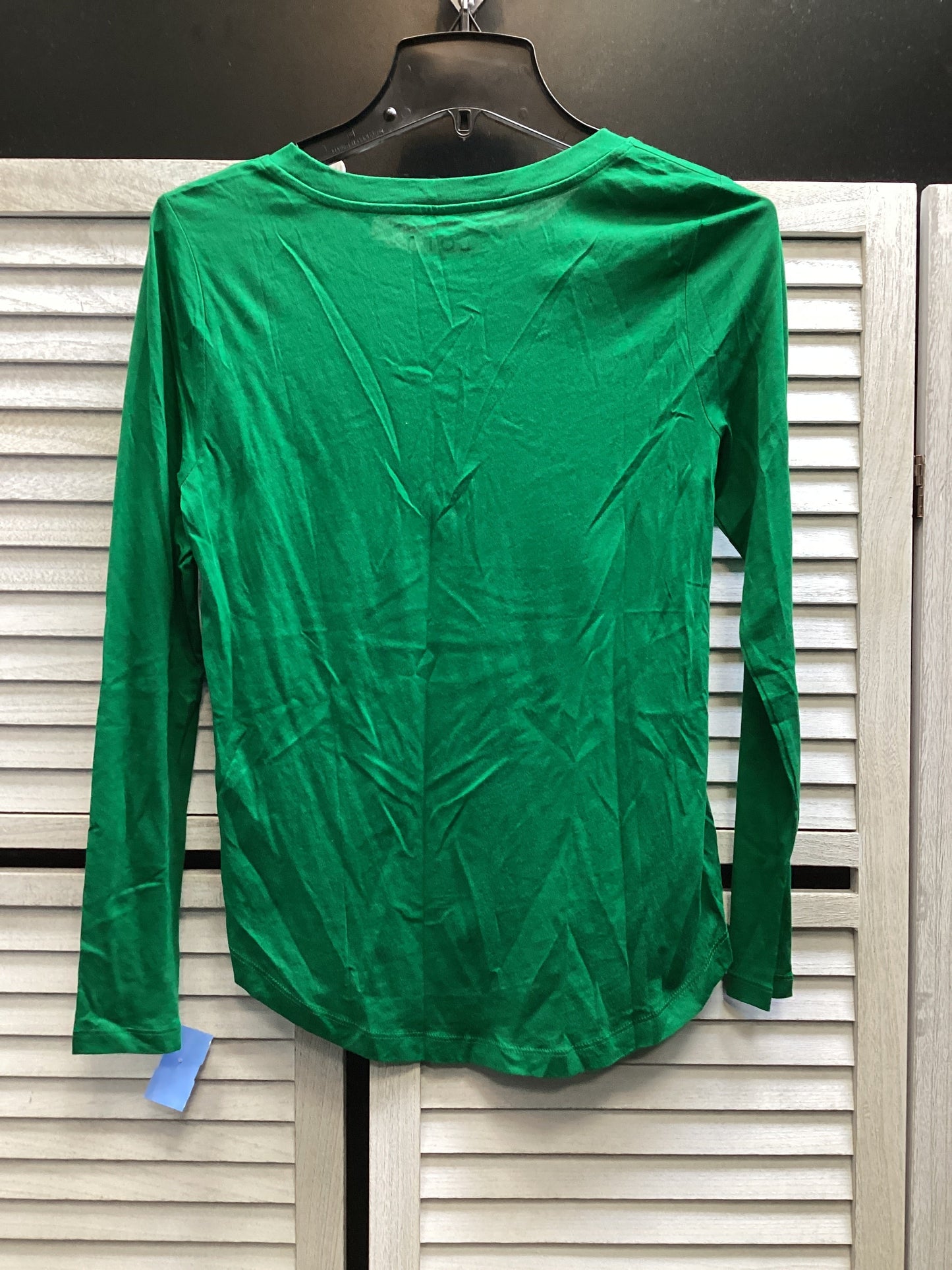 Top Long Sleeve By Loft In Green, Size: S