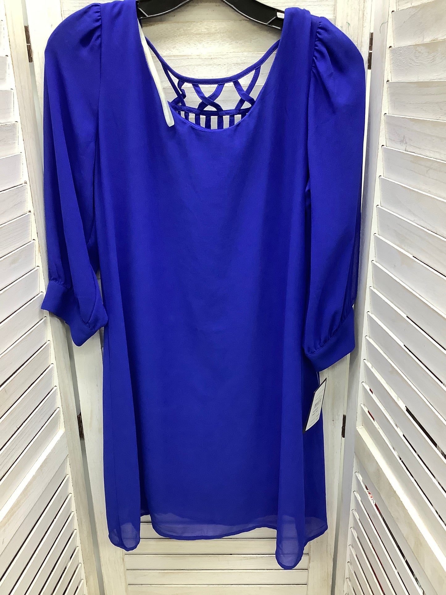 Dress Casual Midi By Clothes Mentor In Blue, Size: M