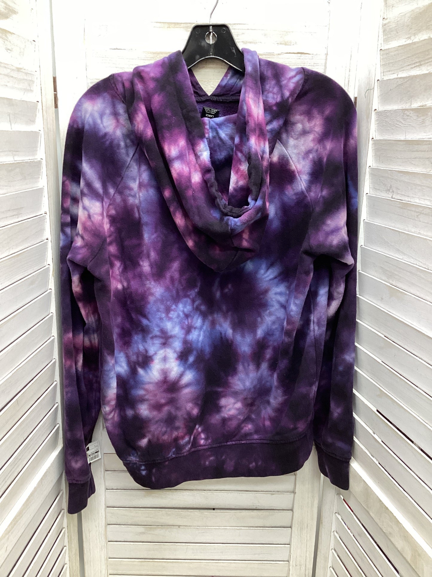 Sweatshirt Hoodie By Clothes Mentor In Multi-colored, Size: L