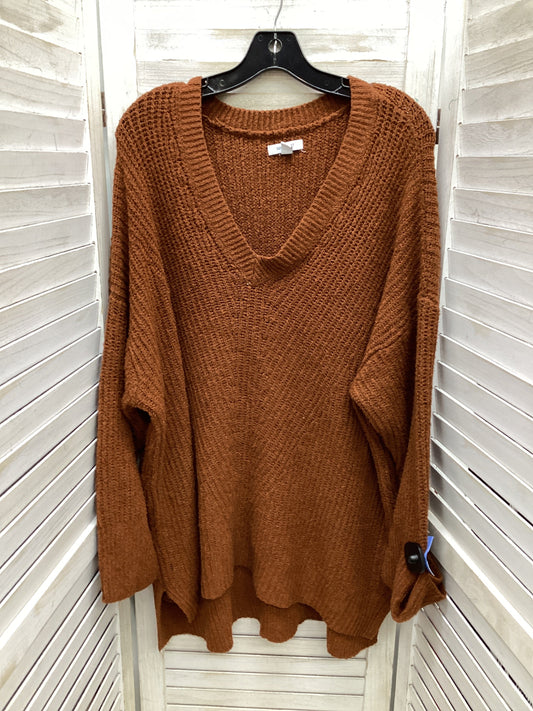 Sweater By Nine West In Brown, Size: 4x