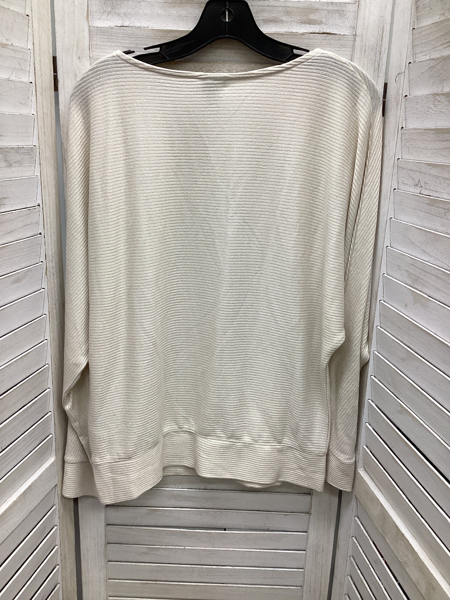 Top Long Sleeve By A New Day In Ivory, Size: M