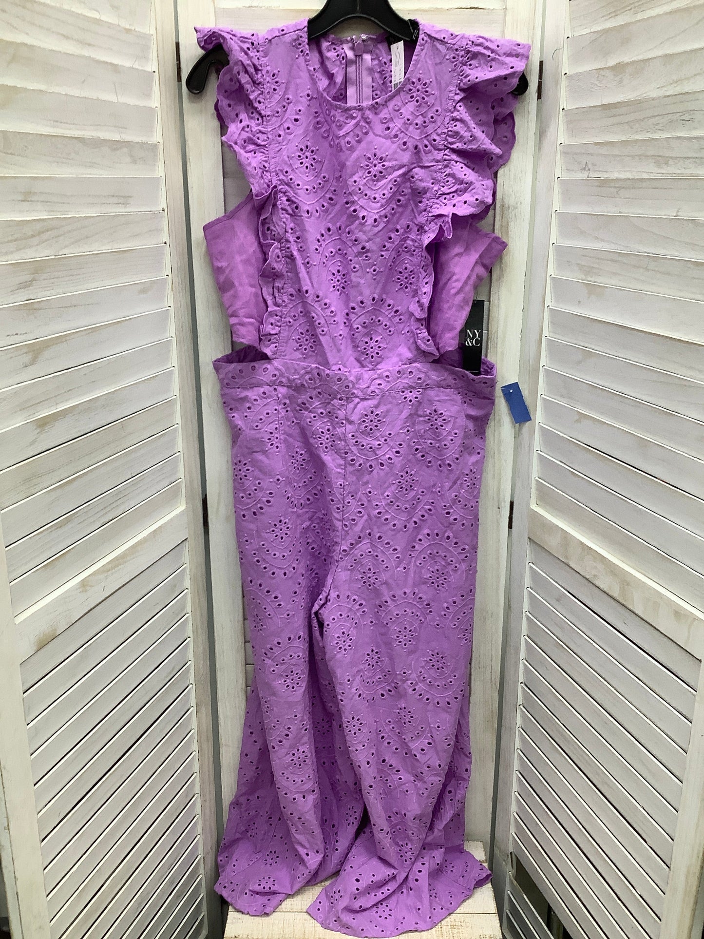 Jumpsuit By New York And Co In Purple, Size: L