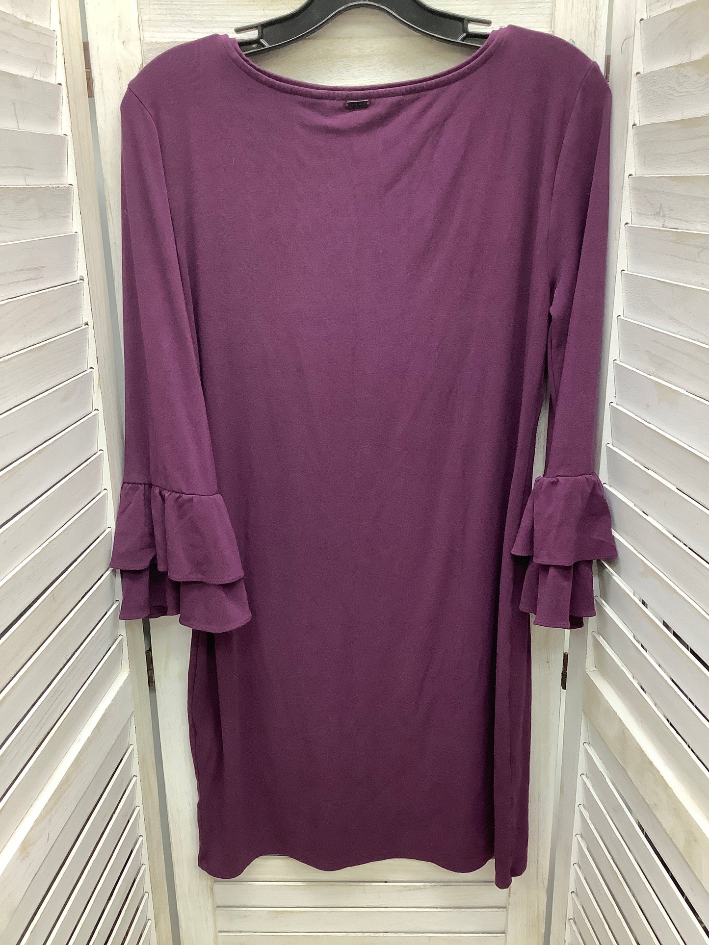 Dress Casual Midi By White House Black Market In Purple, Size: S