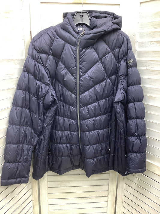 Jacket Puffer & Quilted By Michael Kors In Navy, Size: 1x