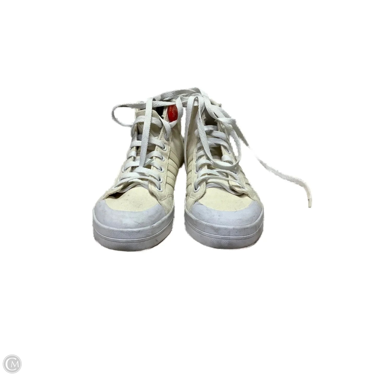 Shoes Flats By Adidas In Ivory, Size: 6.5