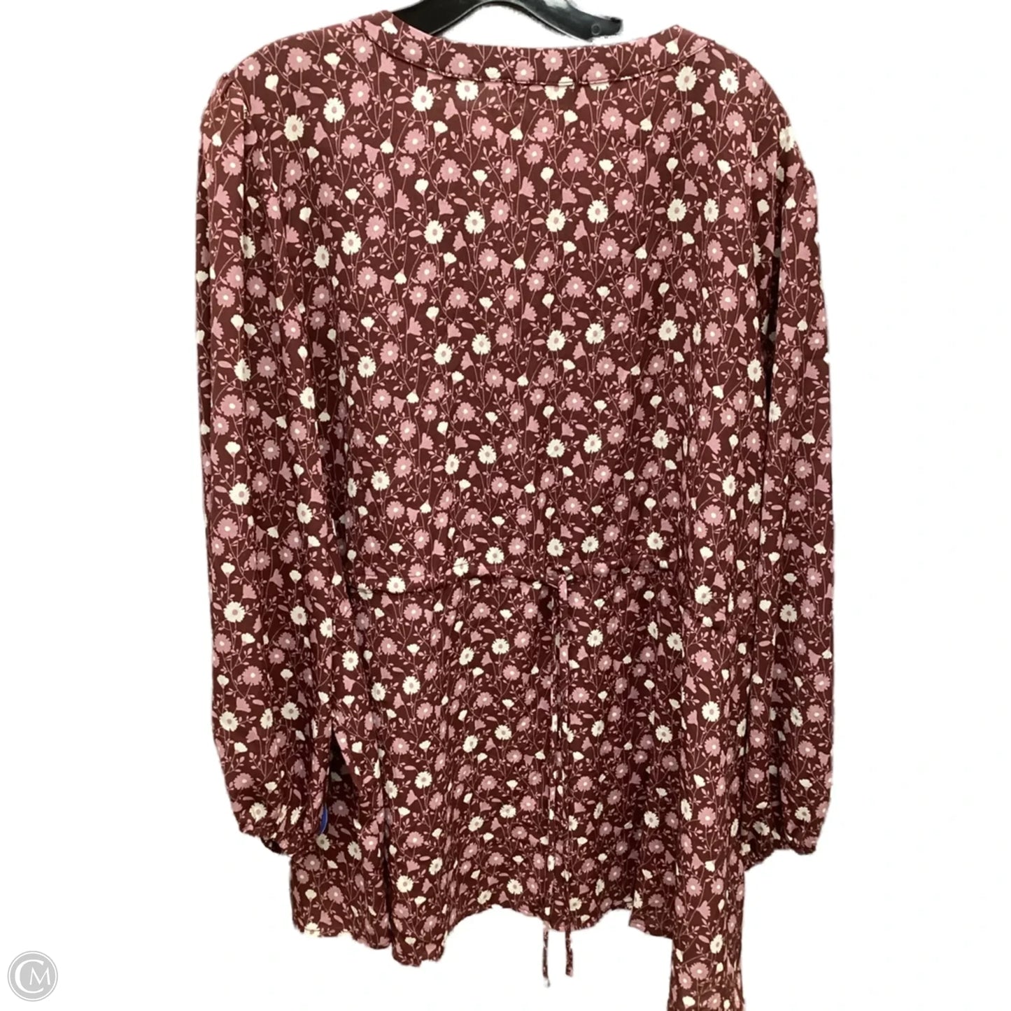 Top Long Sleeve By Skies Are Blue In Floral Print, Size: 3x