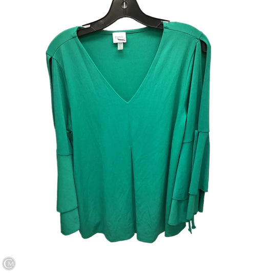Top Long Sleeve By Cupio In Green, Size: M
