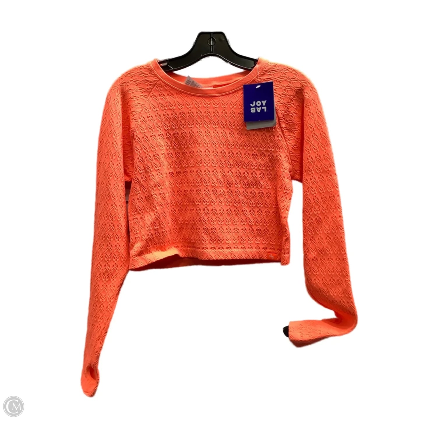 Top Long Sleeve By Joy Lab In Orange, Size: Xl
