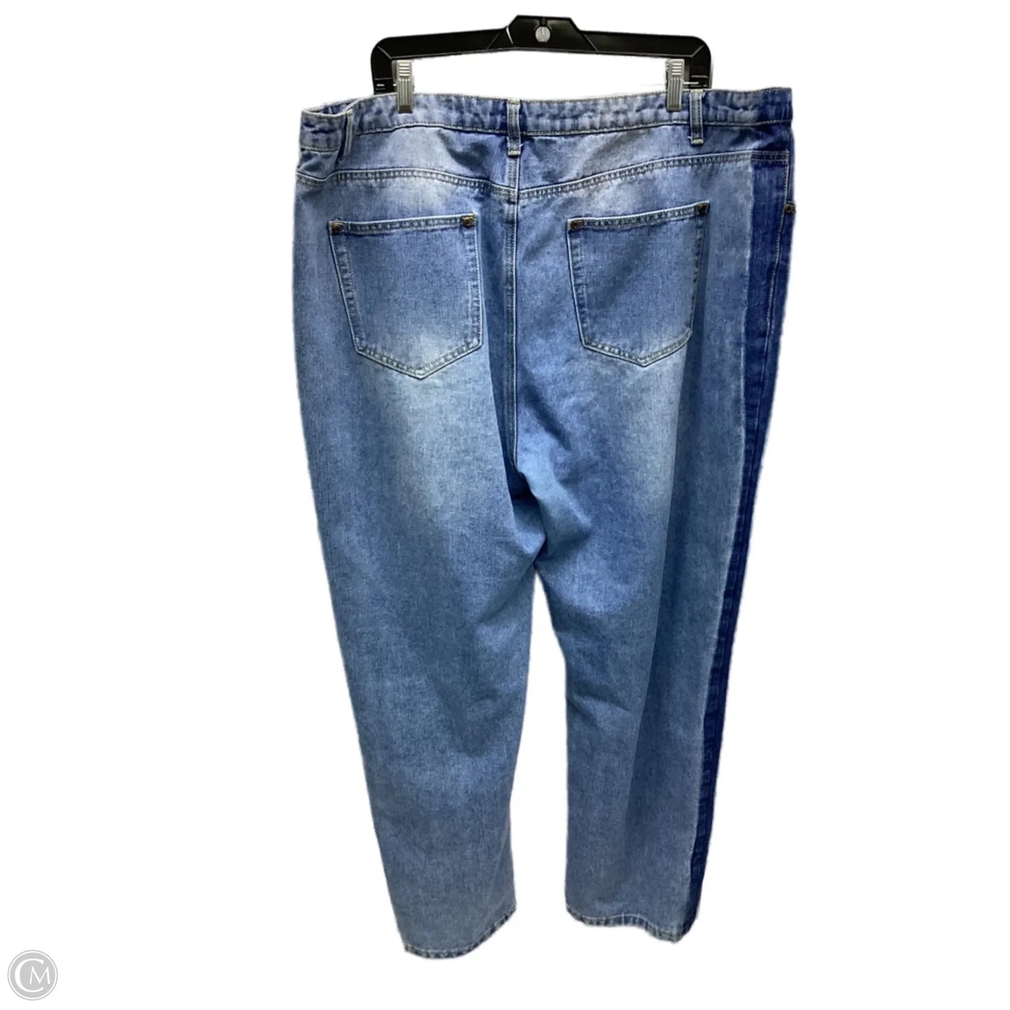 Jeans Boyfriend By Boohoo Boutique In Blue Denim, Size: 20