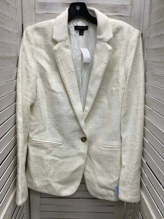 Blazer By Ann Taylor In White, Size: 12