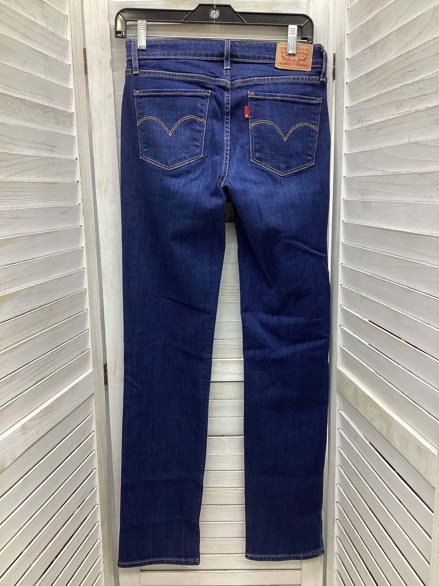 Jeans Skinny By Levis In Blue Denim, Size: 8