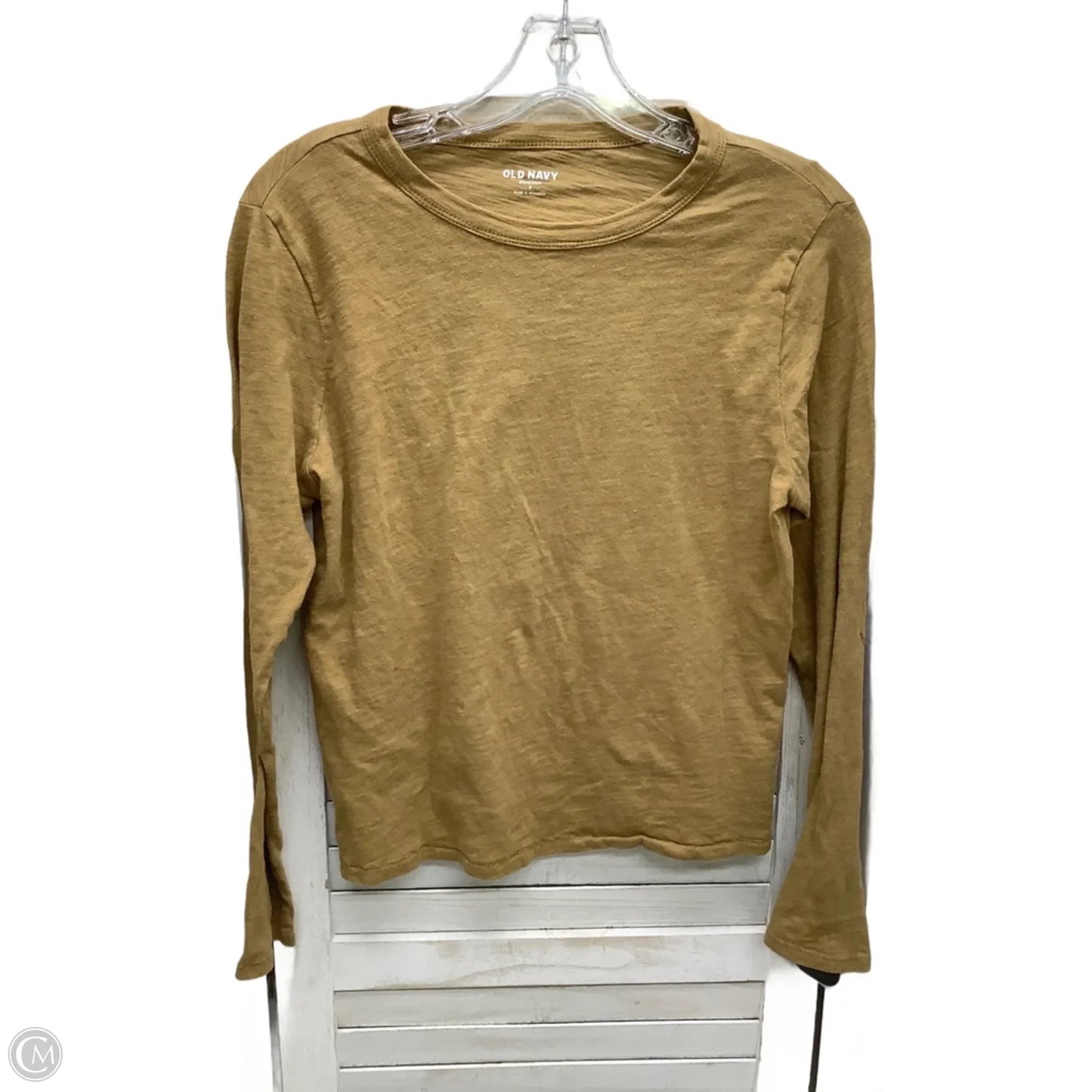 Top Long Sleeve By Old Navy In Brown, Size: S