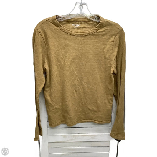 Top Long Sleeve By Old Navy In Brown, Size: S
