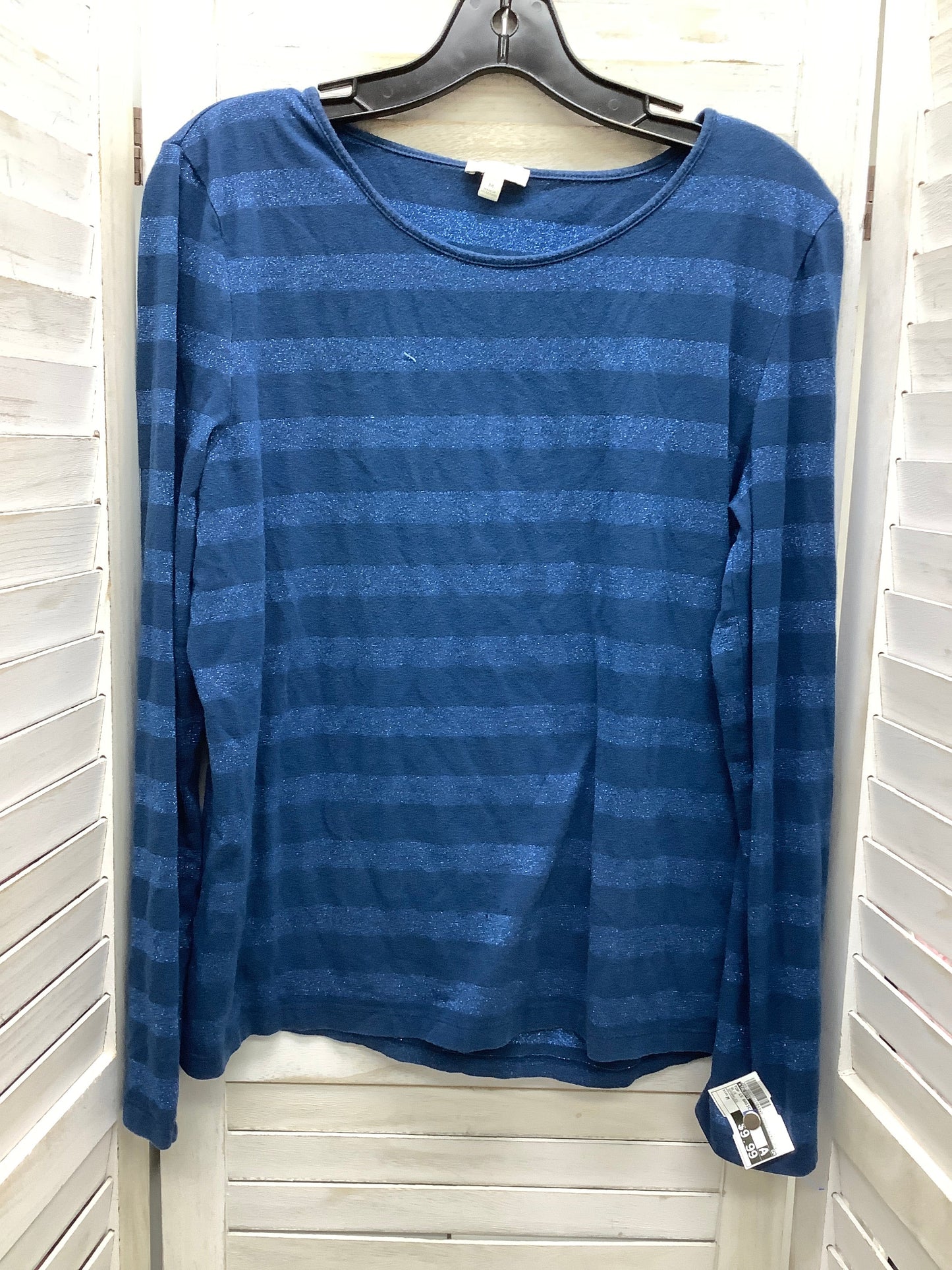 Blue Top Long Sleeve Basic Talbots, Size M