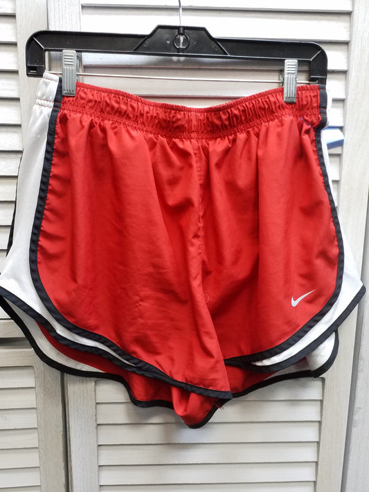 Red White Athletic Shorts Nike, Size Xl