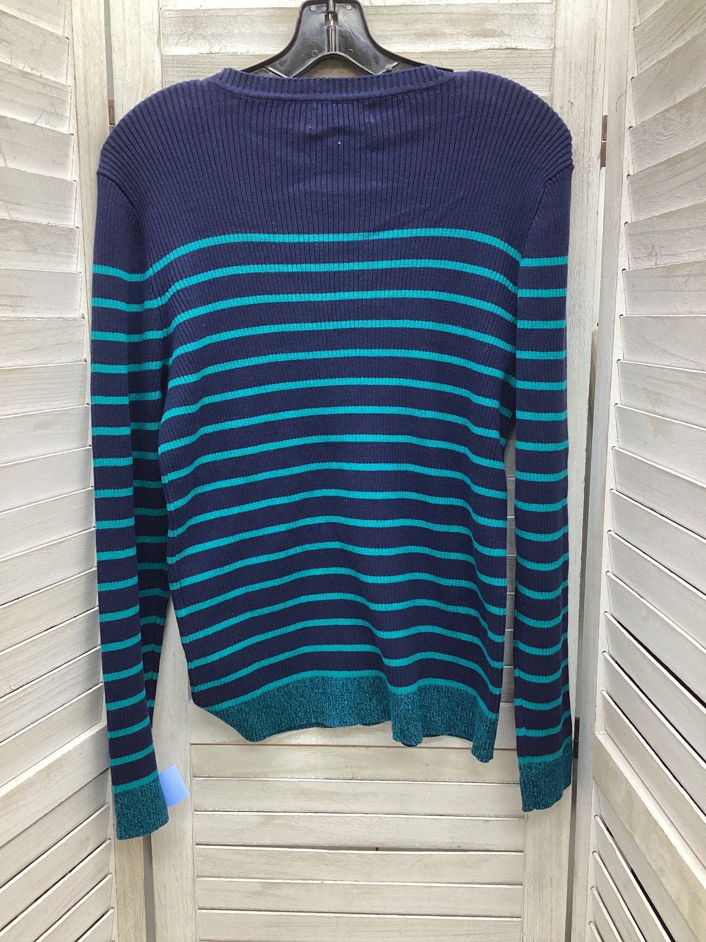 Sweater By Karen Scott In Blue Green, Size: M