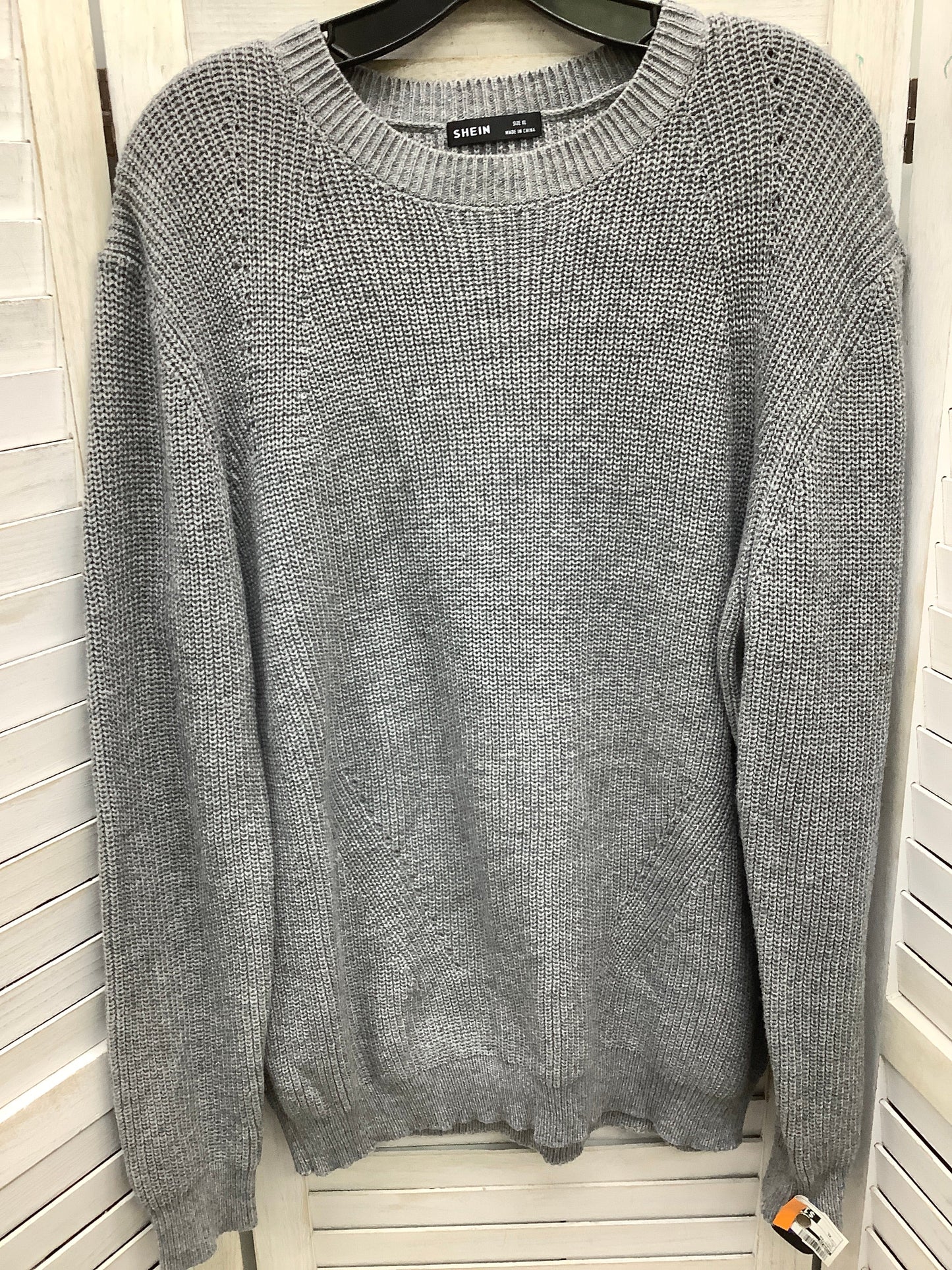 Sweater By Shein In Grey, Size: Xl