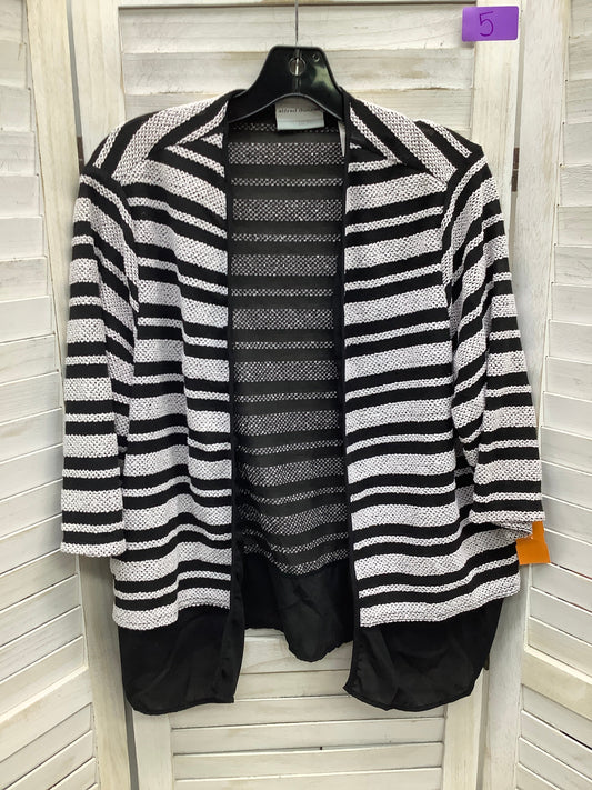 Black White Cardigan Alfred Dunner, Size M