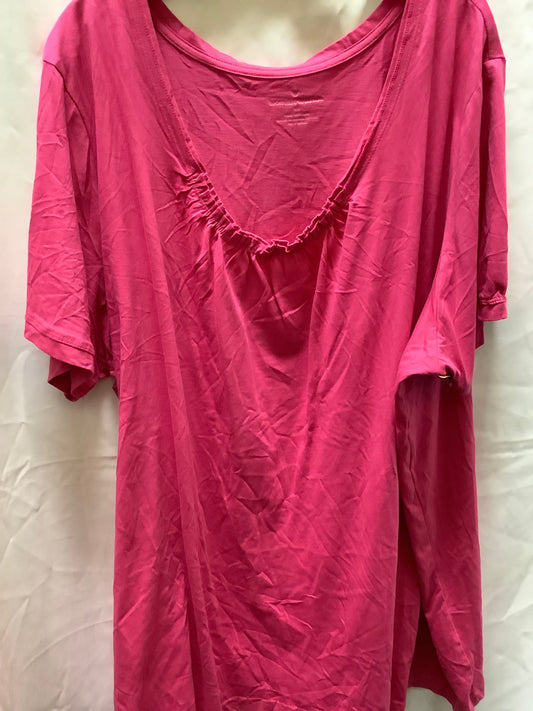 Top Short Sleeve Basic By Woman Within  Size: 4x
