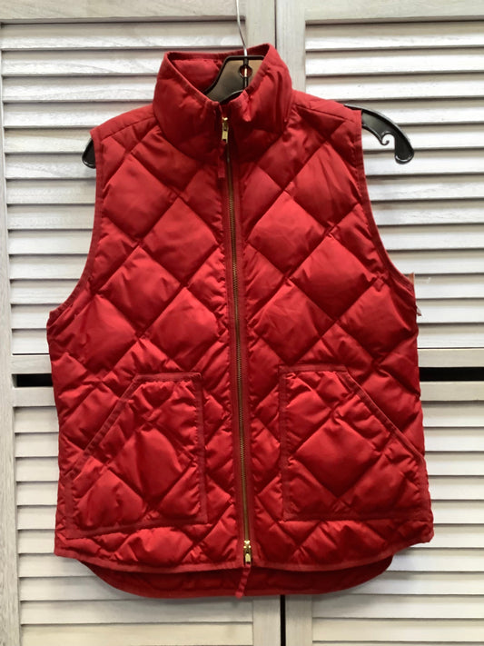 Vest Puffer & Quilted By J Crew In Red, Size: S