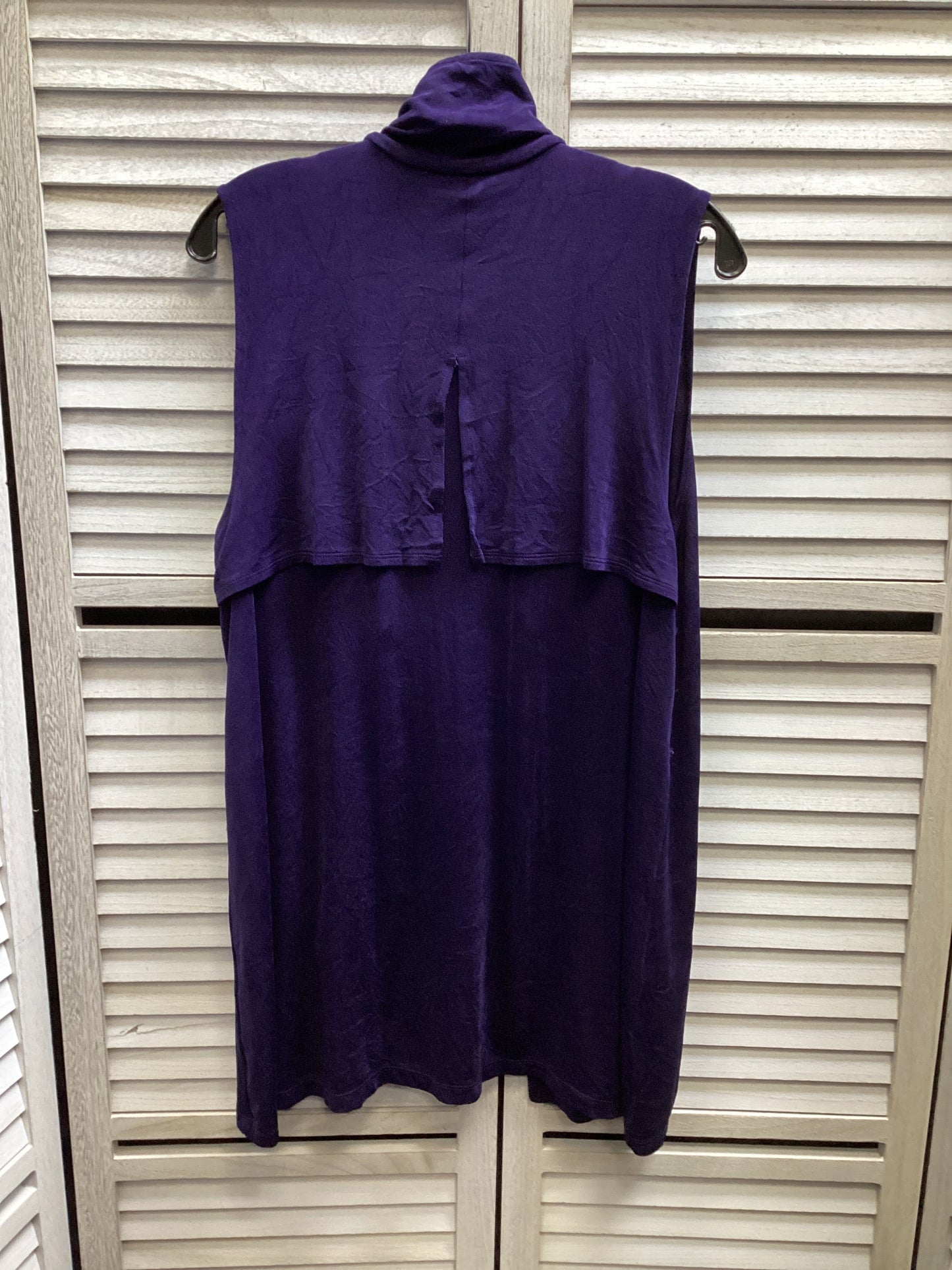 Cardigan By Chicos In Purple, Size: 2x