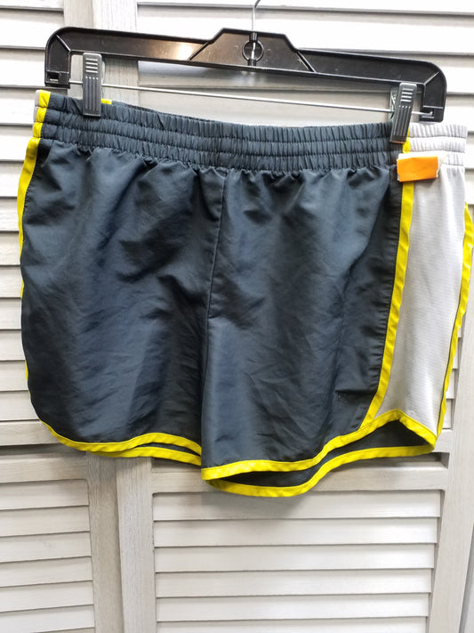 Grey Yellow Athletic Shorts Danskin, Size M