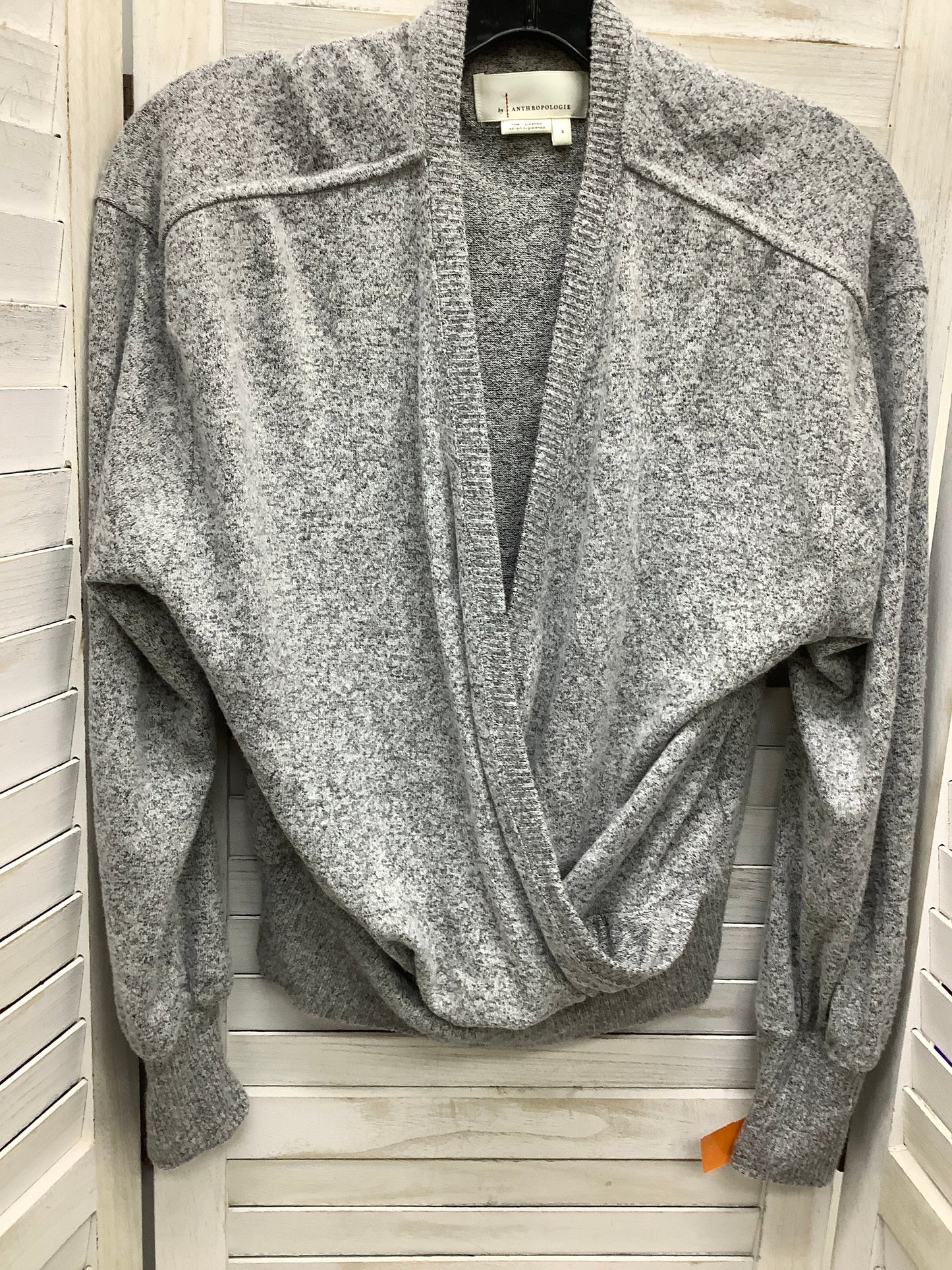 Grey Top Long Sleeve Basic Anthropologie, Size S