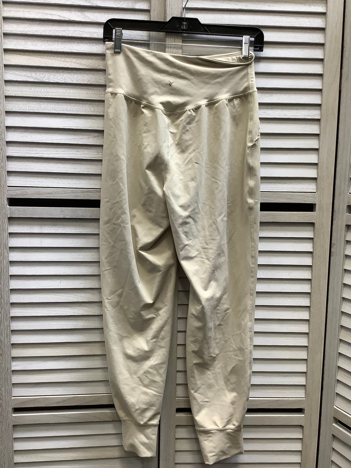 Athletic Leggings By Old Navy In Cream, Size: M