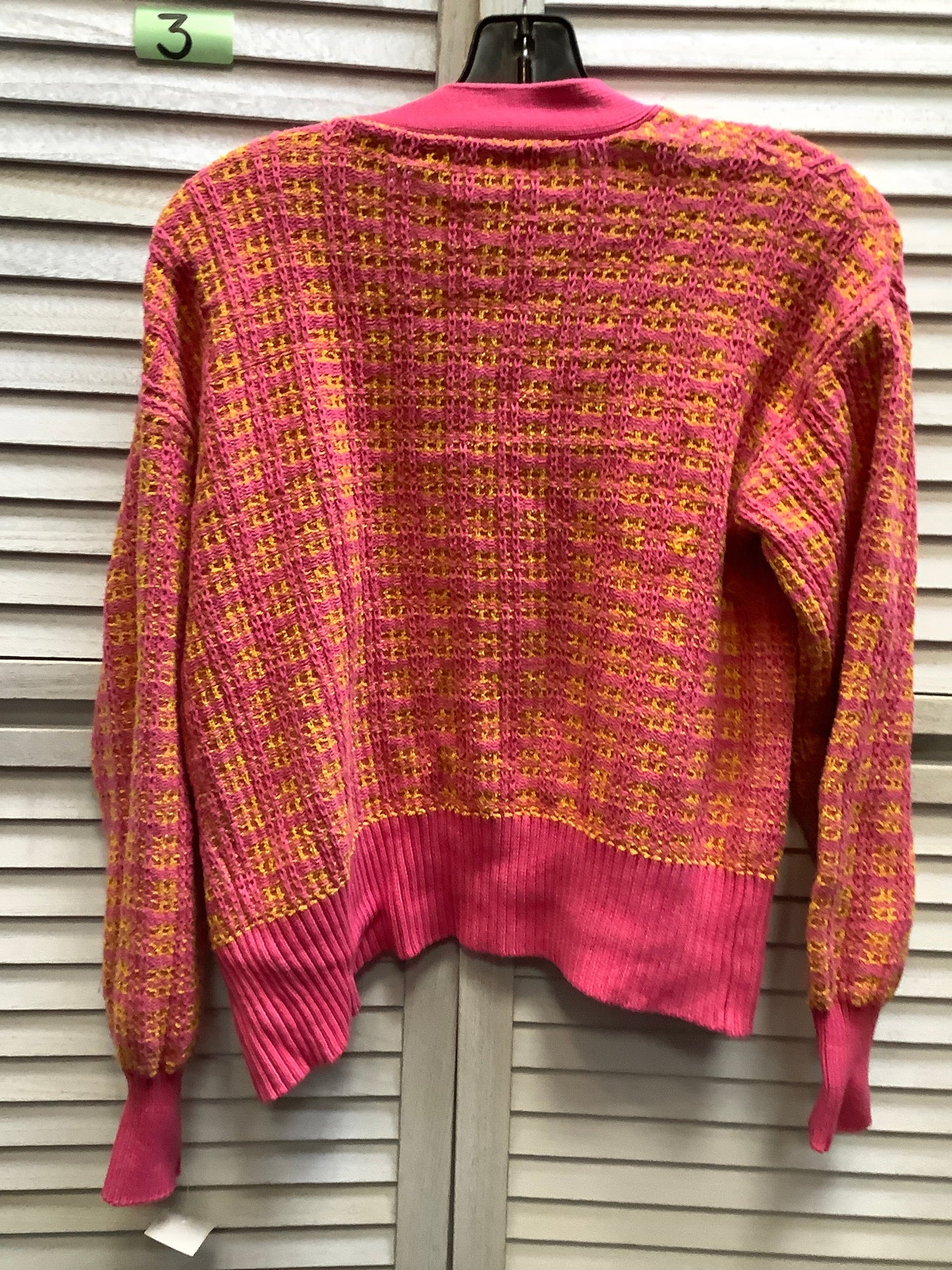 Pink & Yellow Cardigan Free Assembly, Size S