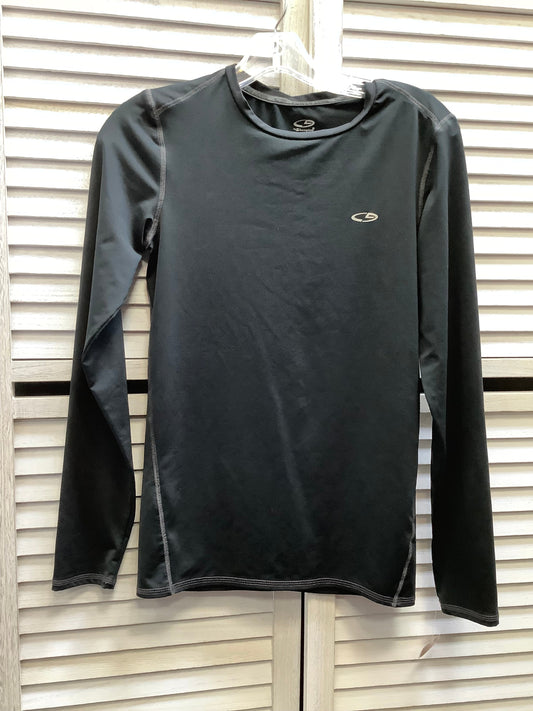 Athletic Top Long Sleeve Crewneck By Champion In Black, Size: Xl