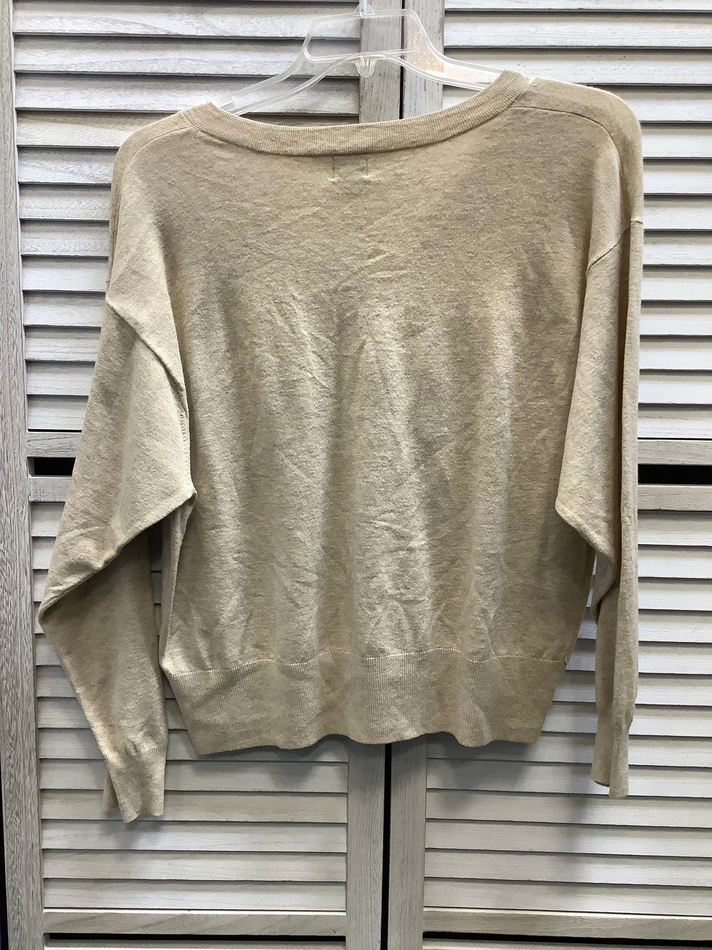 Top Long Sleeve Basic By A New Day In Tan, Size: Xl