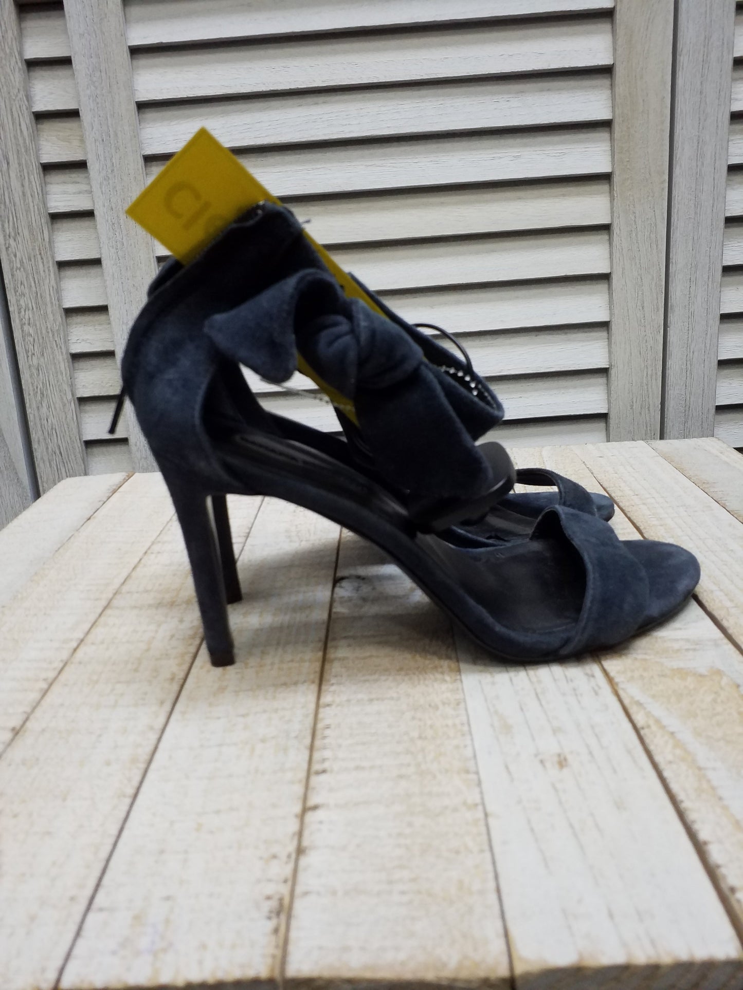 Navy Sandals Heels Stiletto Banana Republic, Size 6.5