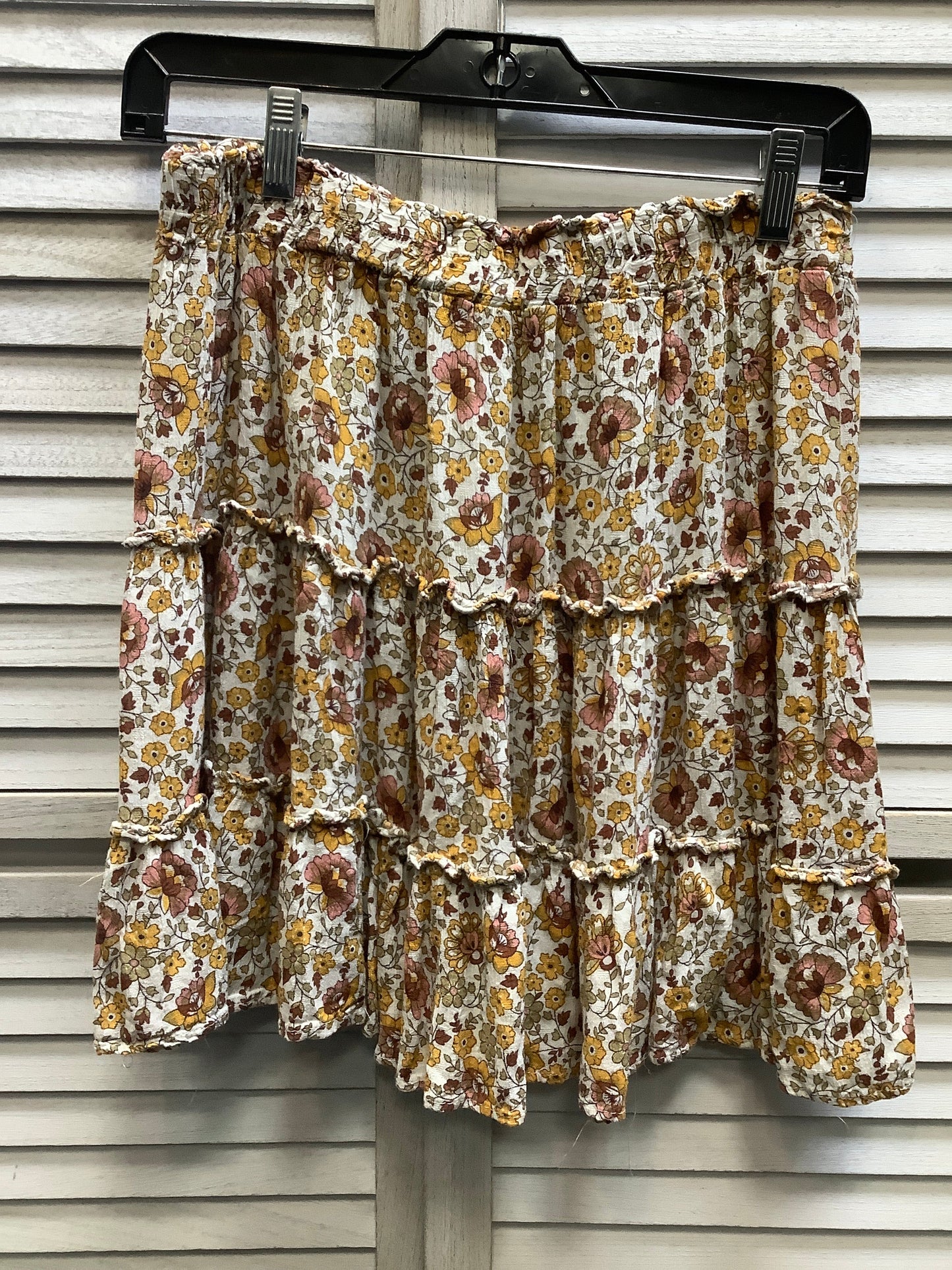 Flowered Skirt Mini & Short Cynthia Rowley, Size L