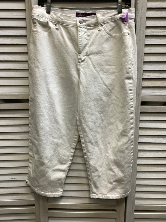 White Jeans Cropped Gloria Vanderbilt, Size 8
