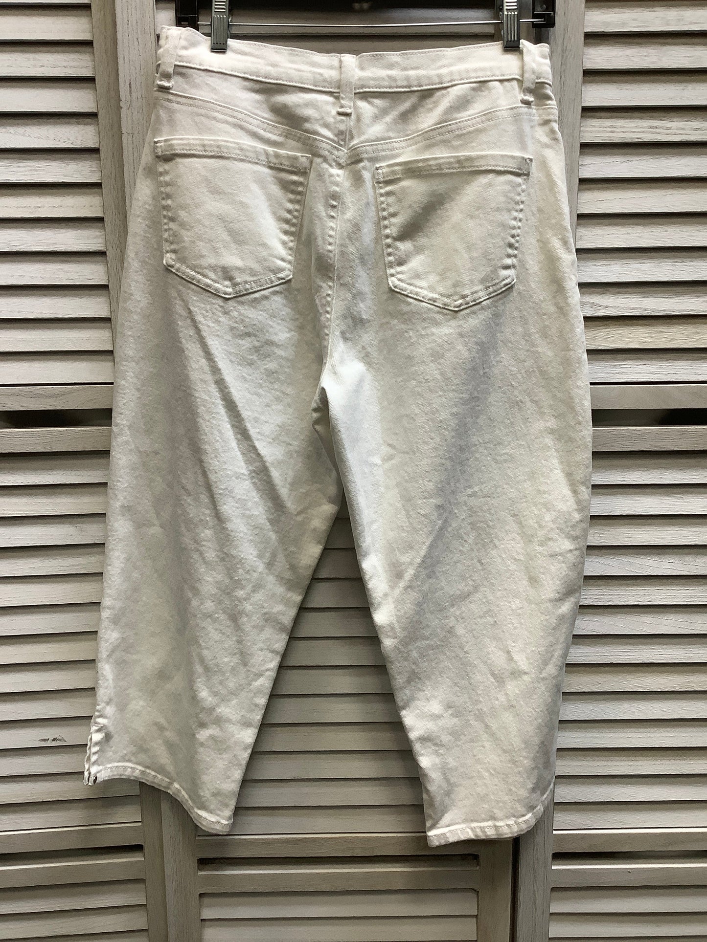 White Jeans Cropped Gloria Vanderbilt, Size 8