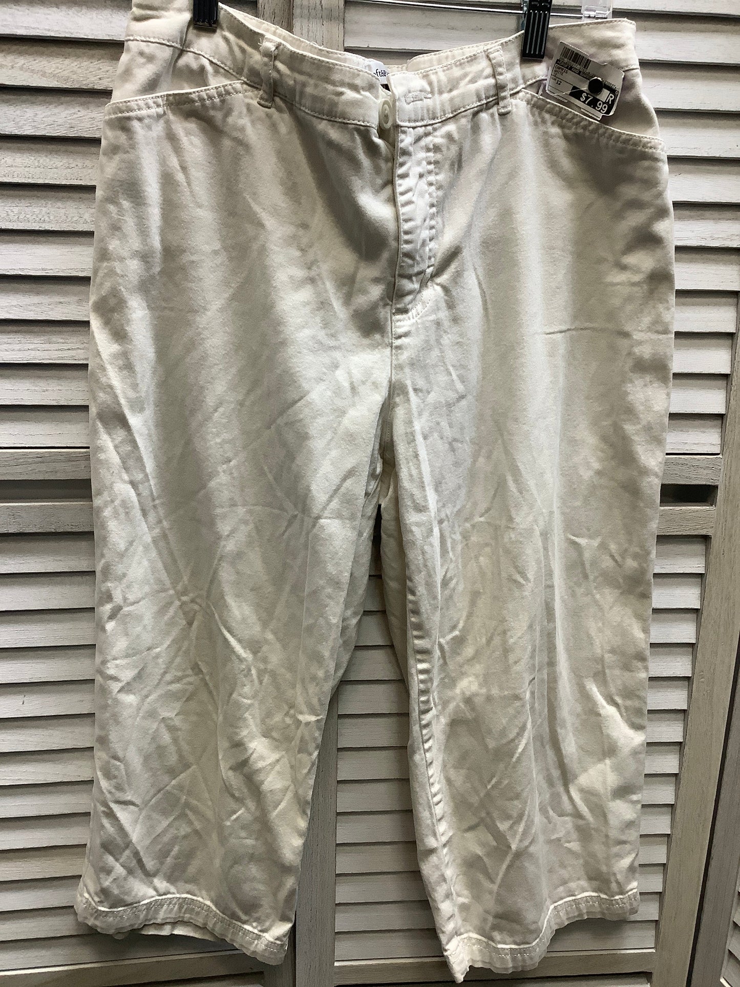 White Capris Croft And Barrow, Size 12