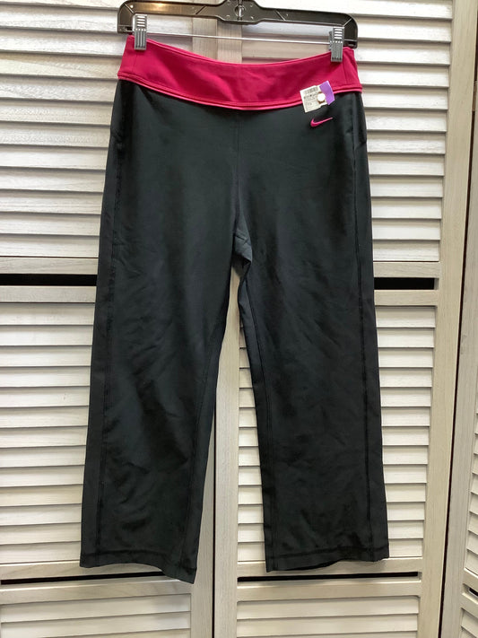 Athletic Leggings Capris By Nike Apparel In Pinkblack, Size: S