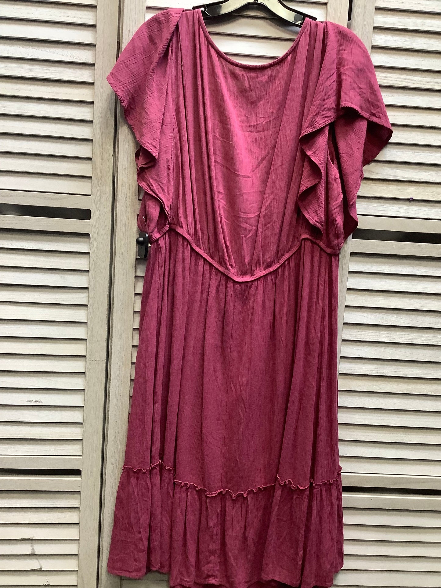 Raspberry Dress Casual Midi Sonoma, Size L