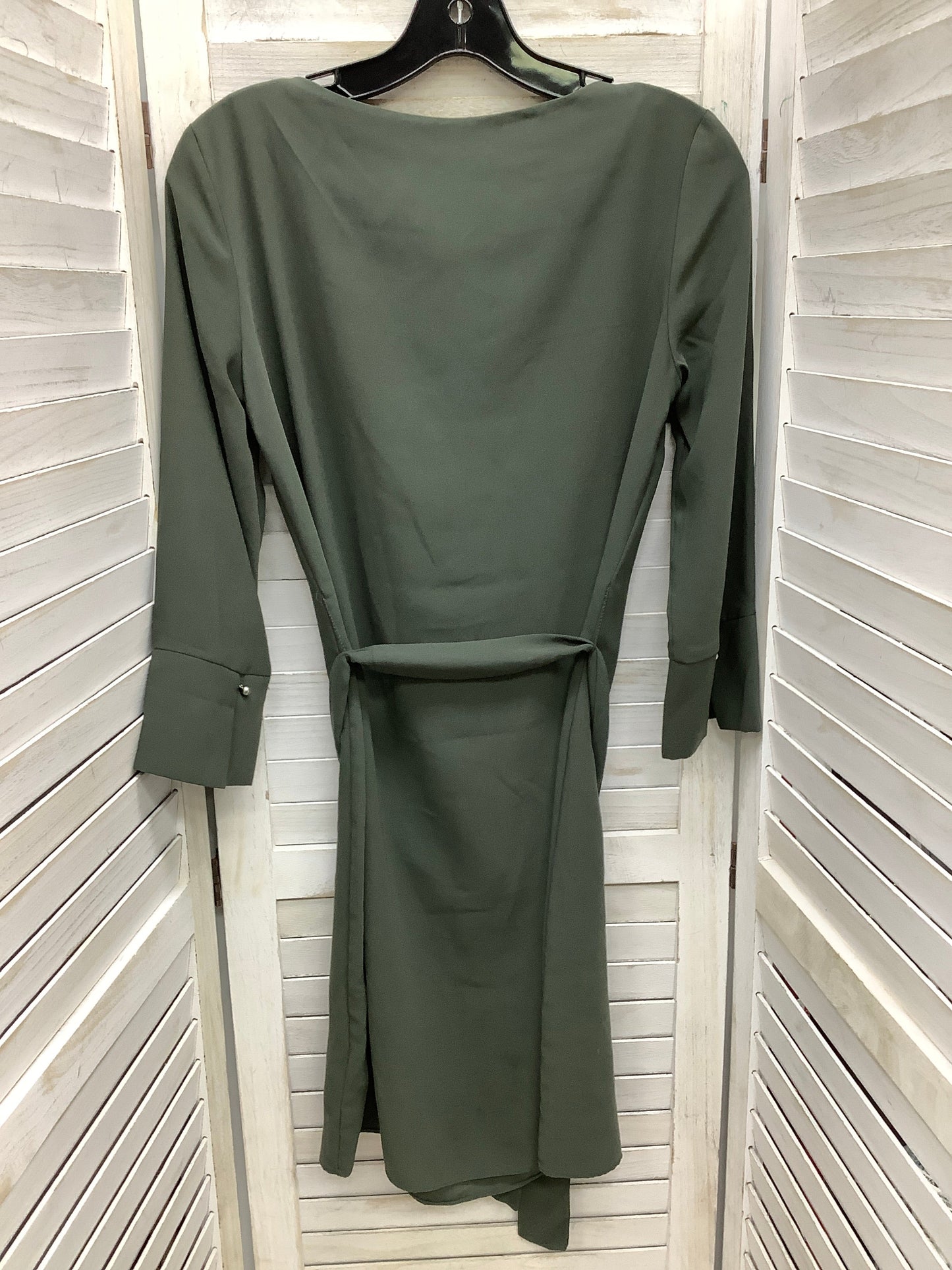 Dress Casual Midi By H&m In Green, Size: 2