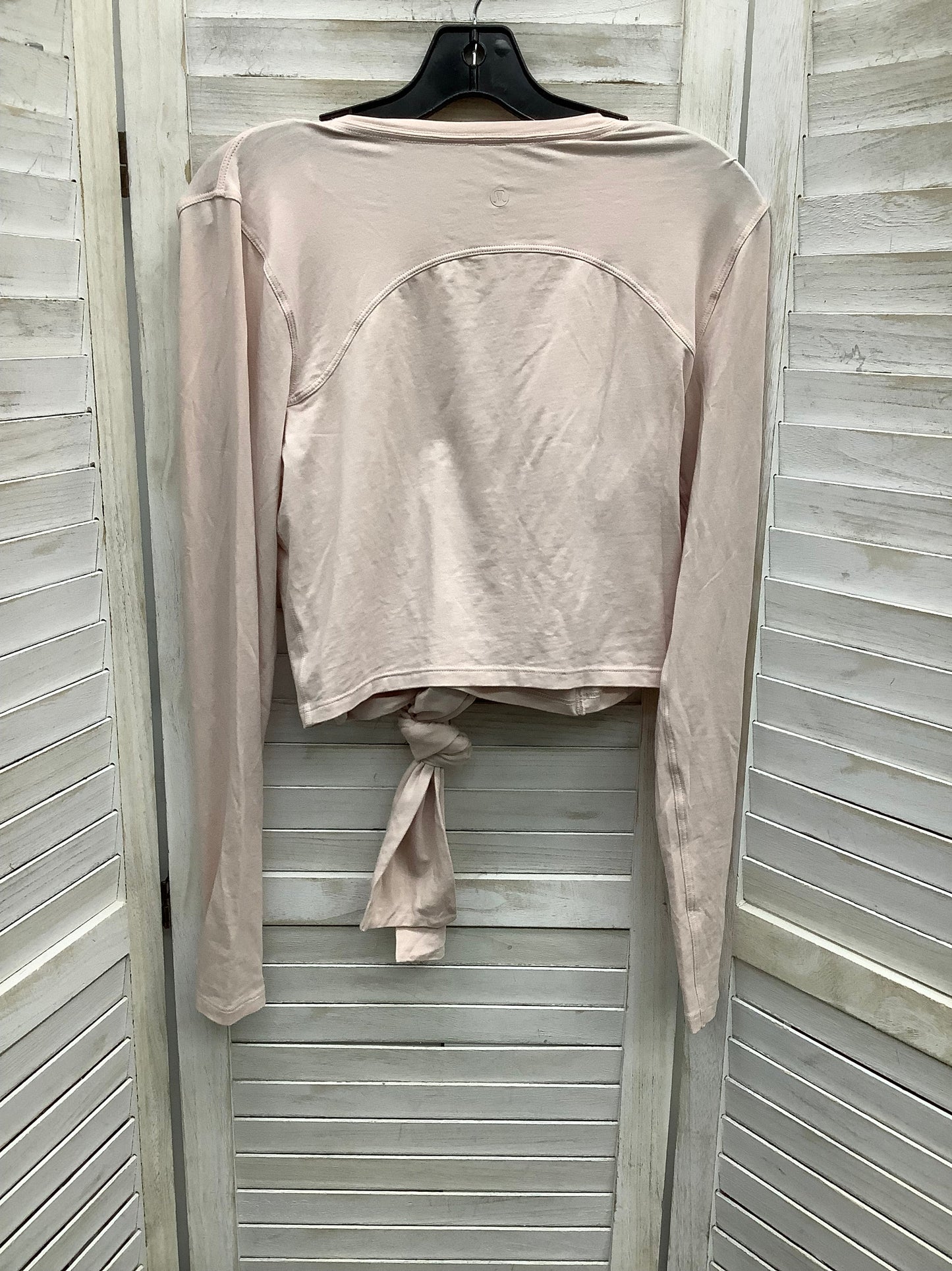 Pink Athletic Top Long Sleeve Collar Lululemon, Size S